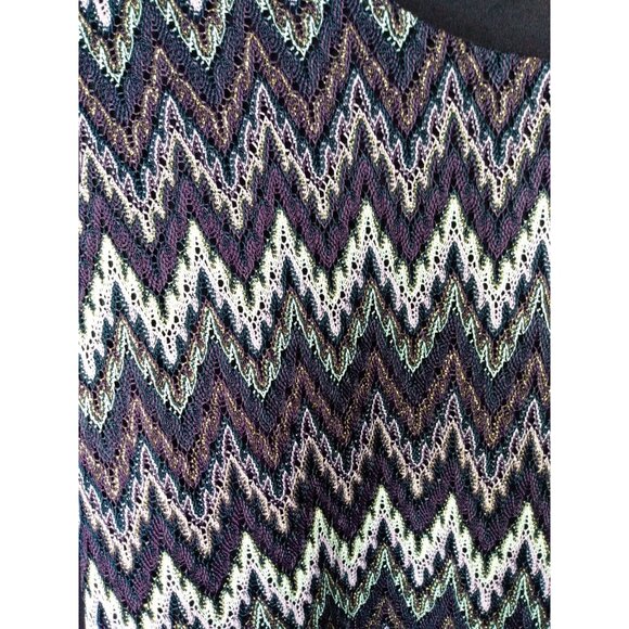 R & M Collection Women 14P Petite Purple Gold Sheath Dress w/ Jacket Knee Length - Picture 5 of 6